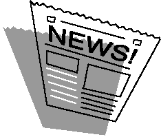Clipart of a newspaper; Size=234 pixels wide